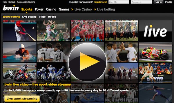 retransmission en direct streaming live bwin paris sportifs